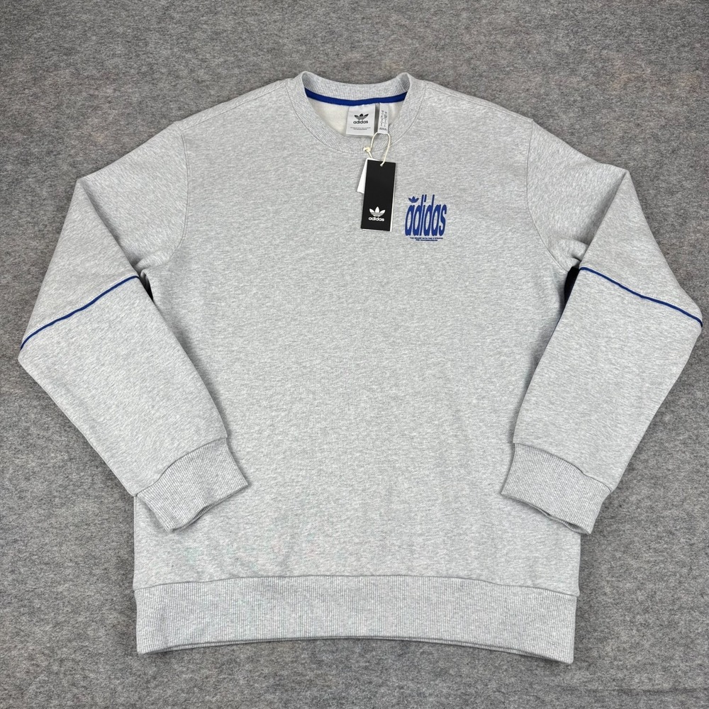 Adidas 4.0 Stretch Deluxe Crewneck Sweatshirt Pullover Mens Small S